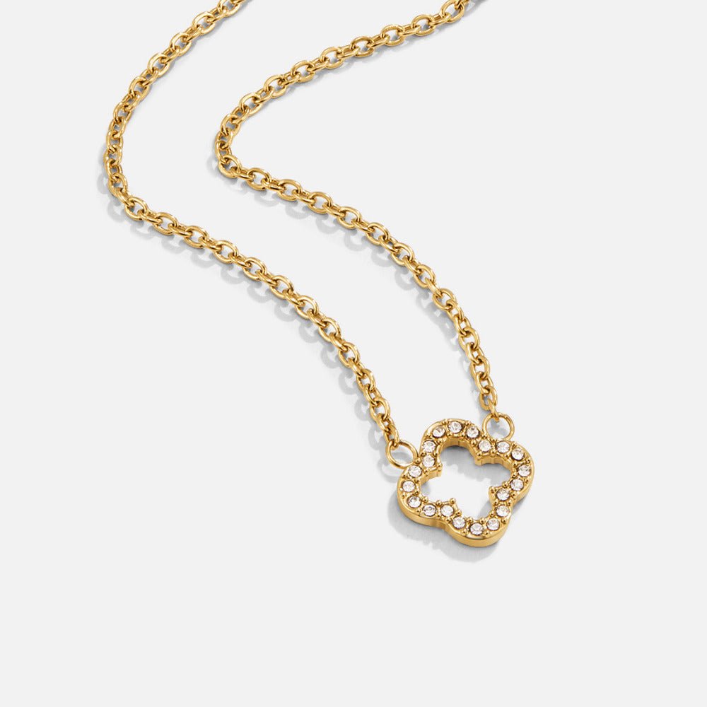 Luxe Kristallen Clover Ketting