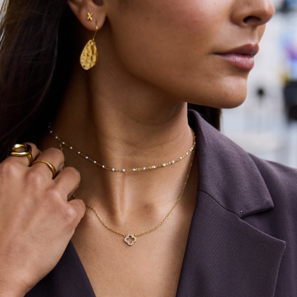 Luxe Kristallen Clover Ketting