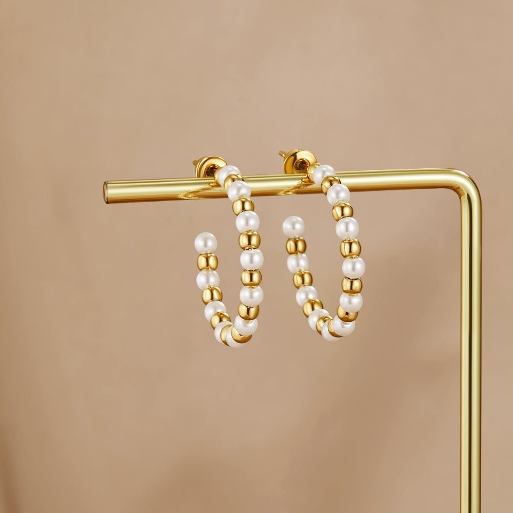 Maia Parel & Gouden Bead  Oorbellen Hoofdafbeelding