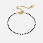Maisie Zwarte Bead Armband