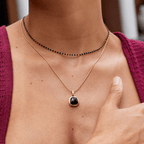 Maisie Black Bead Ketting