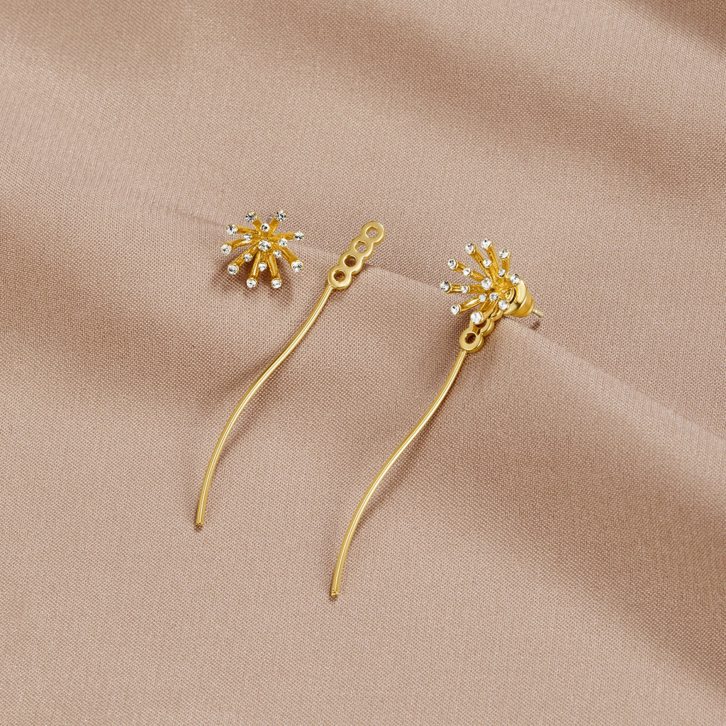 Make A Wish Dandelion 18K Gouden Oorbellen