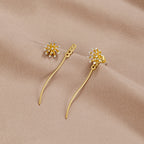 Make A Wish Dandelion 18K Gouden Oorbellen