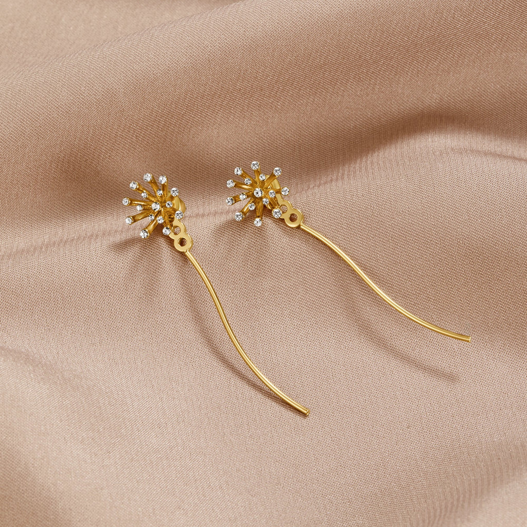 Make A Wish Dandelion 18K Gouden Oorbellen