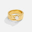 Malia Chunky Gouden Parel Ring