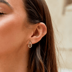 Mara Teardrop Link Oorbellen
