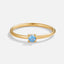 Maart Birthstone 18K Gouden Ring