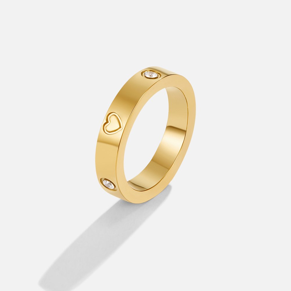 Mari Heart Gouden Ring Hoofdafbeelding