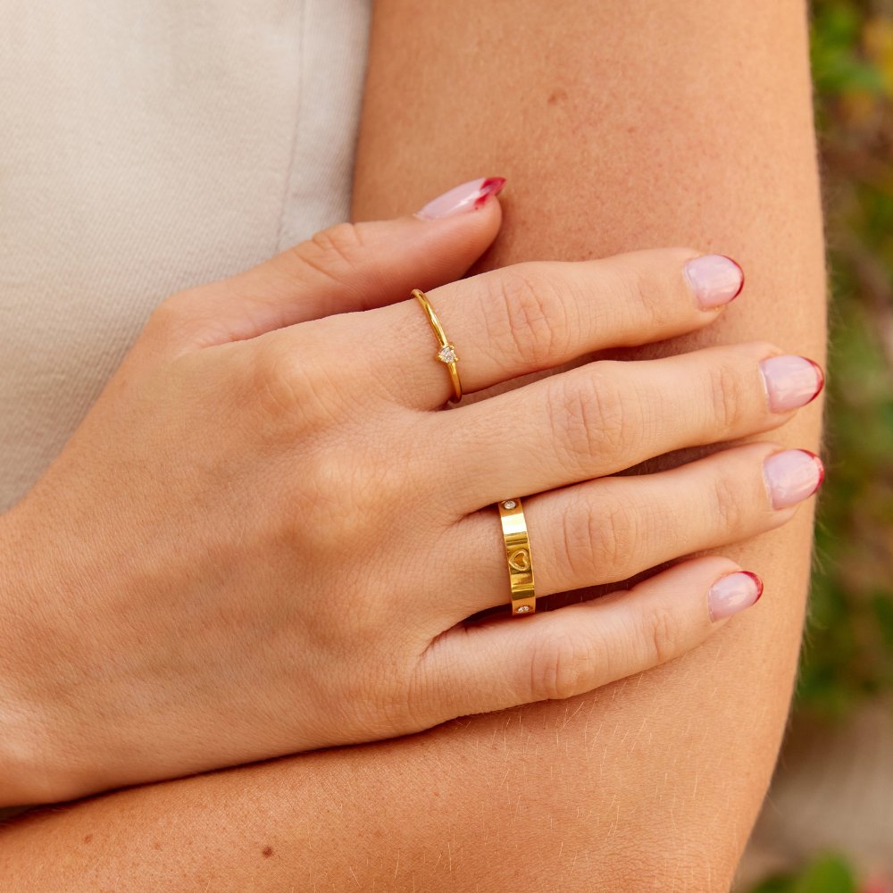 Mari Heart Gouden Ring Secundaire afbeelding
