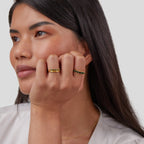 Marissa Emerald Green Gelaagde Ring