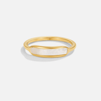 Maya Parel White Ring