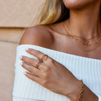 Melted Gouden Heart Ring