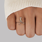 Midnight Cat Zilveren Ring