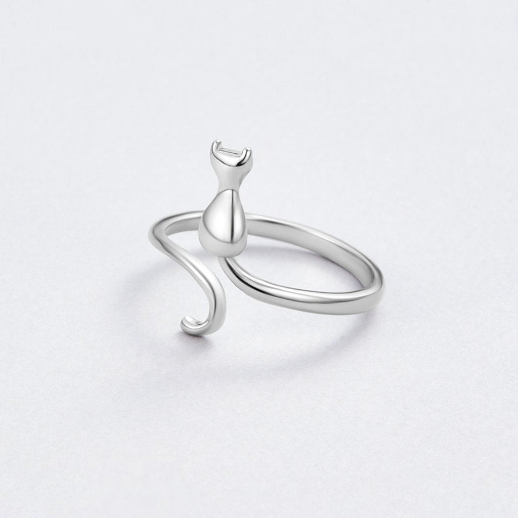 Midnight Cat Zilveren Ring