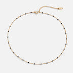 Mila Black Bead Ketting