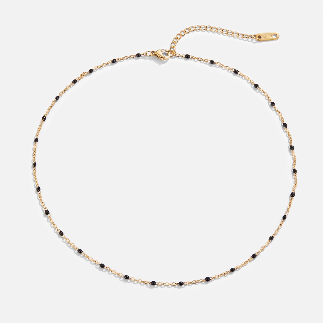 Mila Black Bead Ketting