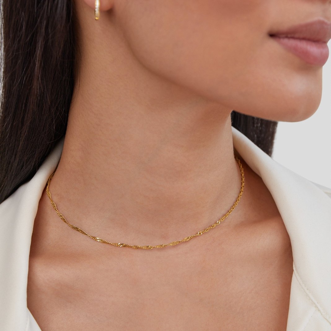 Mila Twist Gouden Ketting Secundaire afbeelding