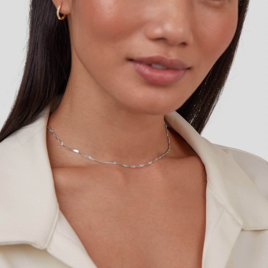 Mila Twist Zilveren Ketting