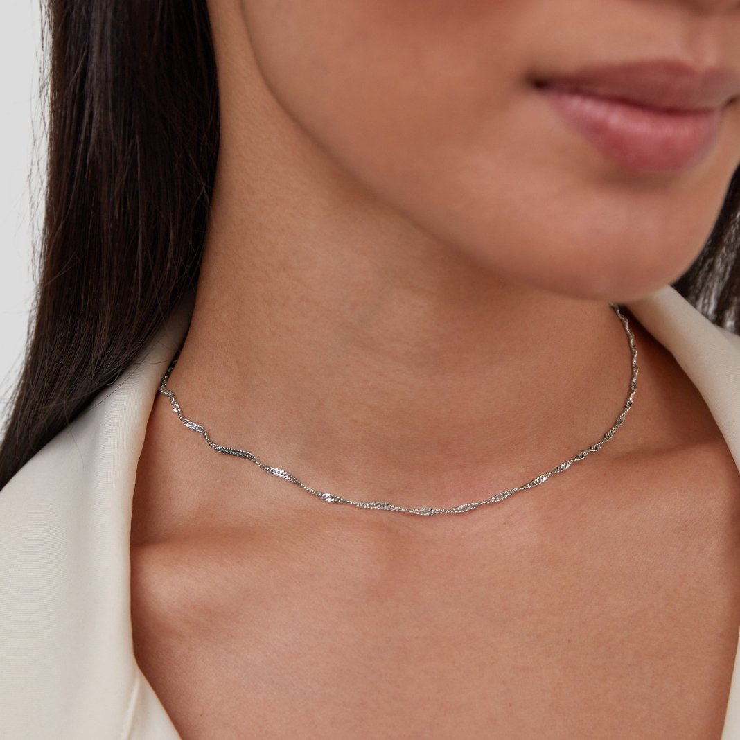 Mila Twist Zilveren Ketting