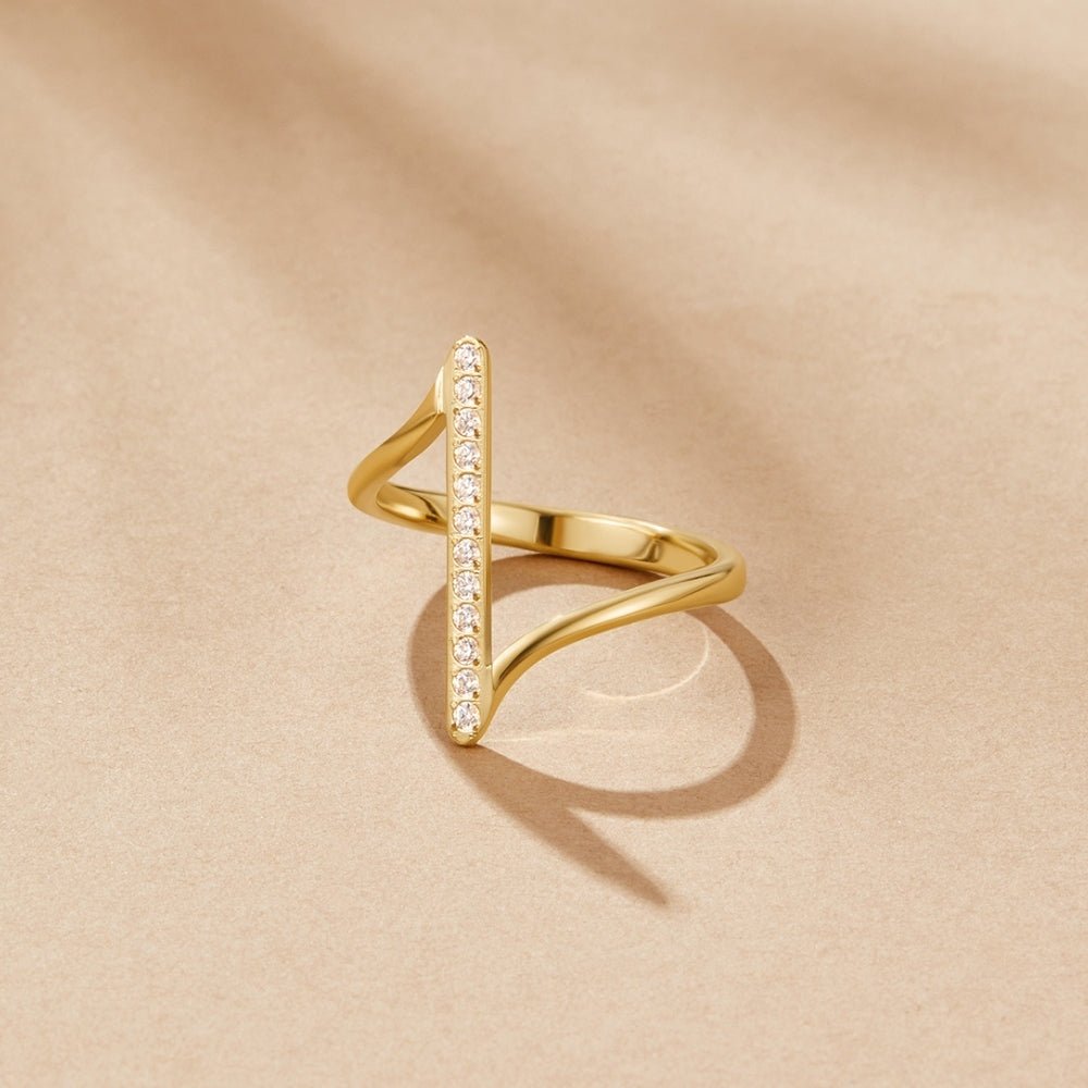 Mila Gevlochten Gouden Ring