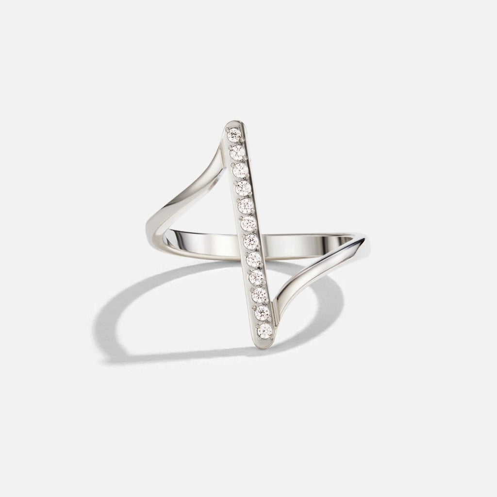 Mila Gevlochten Zilveren Ring