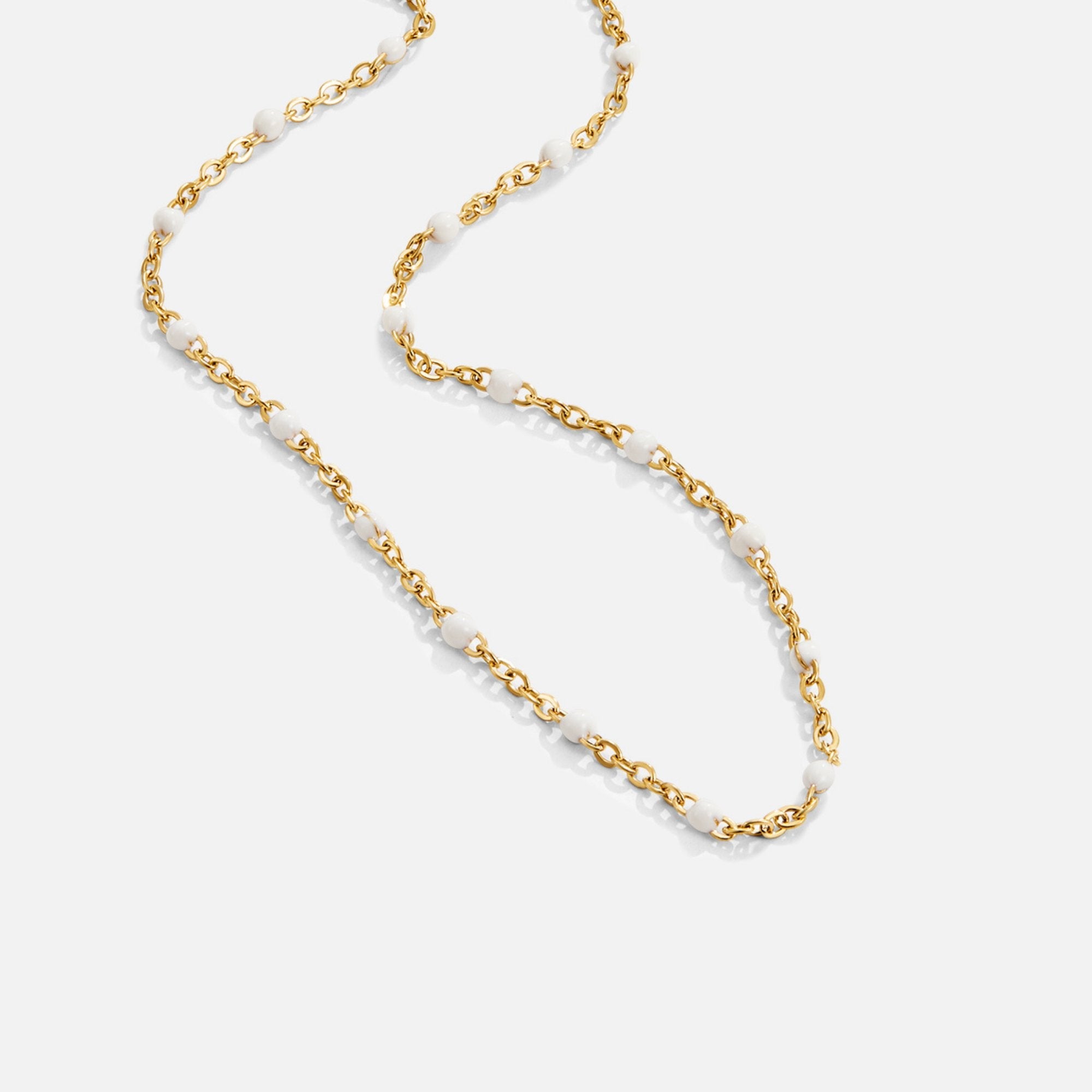 Mila White Bead Ketting Secundaire afbeelding