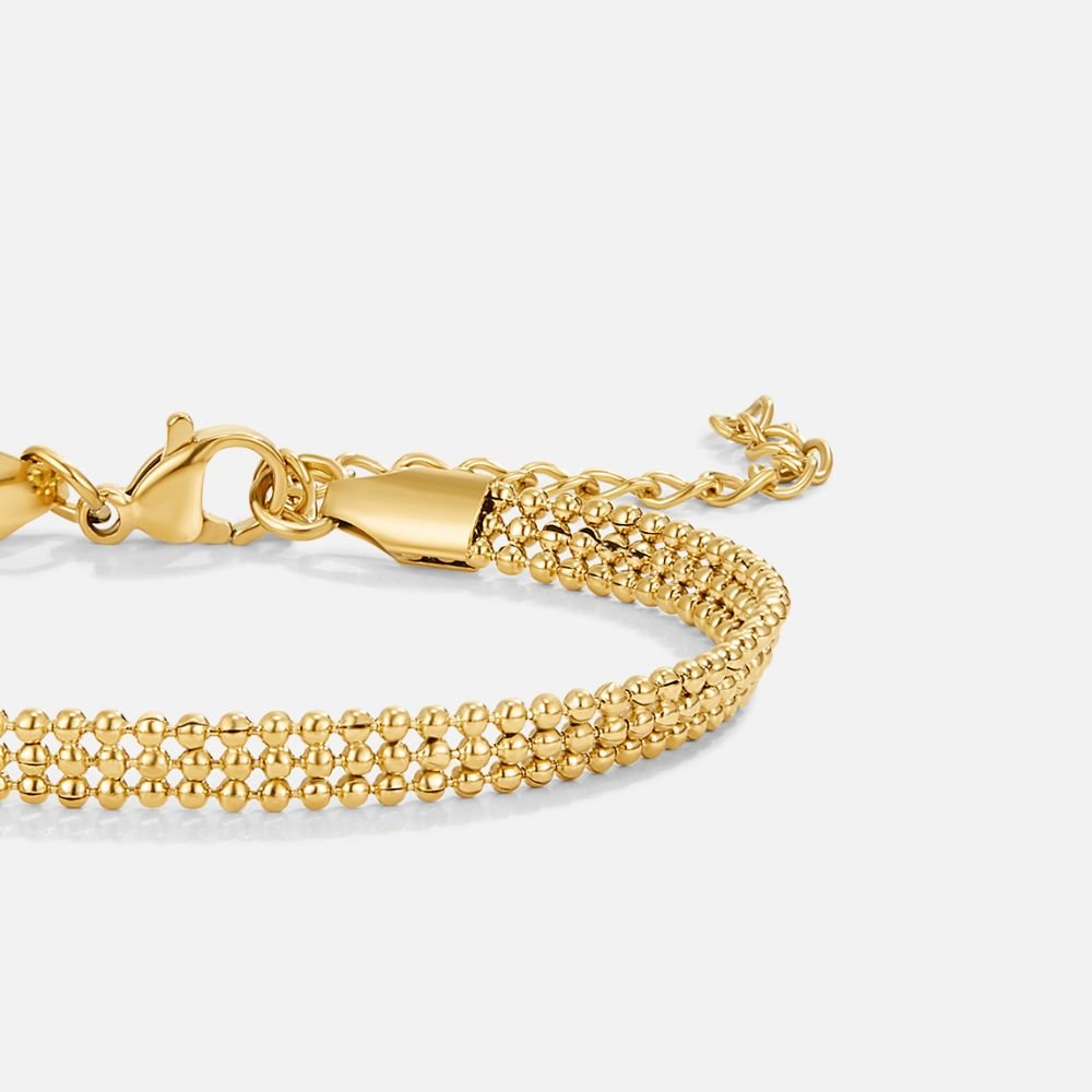 Milan Gouden Beaded Ketting Armband