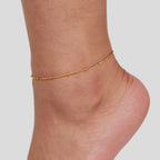 Mira Beaded Gouden Enkelband