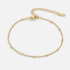 Mira Beaded Gouden Enkelband