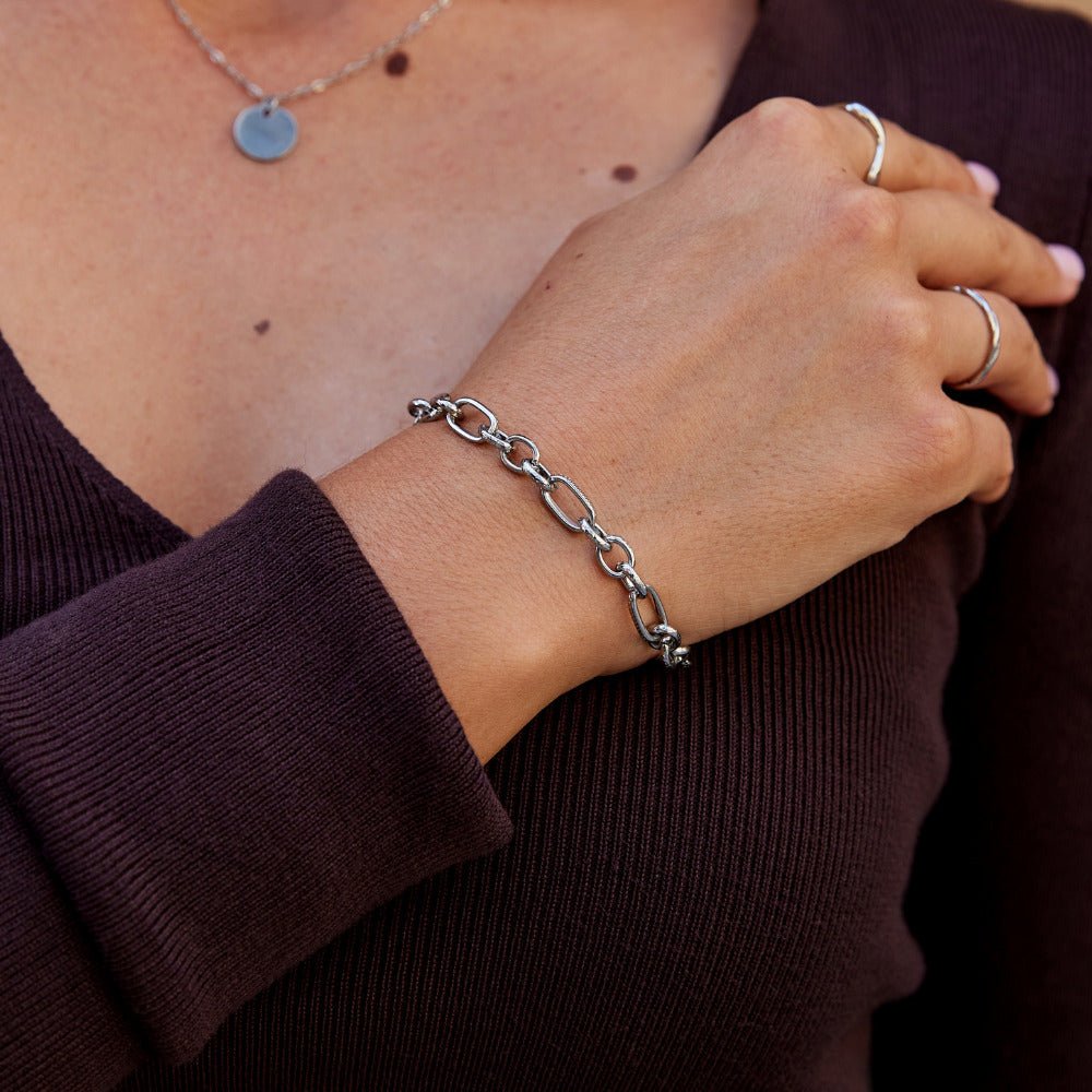 Miriam Chunky Zilveren Armband Secundaire afbeelding