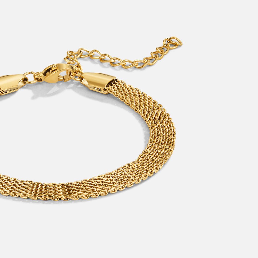Molly Gouden Mesh Ketting Armband Hoofdafbeelding