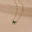 Monica Groene Emerald Ketting