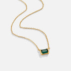 Monica Groene Emerald Ketting