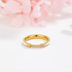 Mother Of Pearl & Kristallen Ring