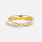 Mother Of Pearl & Kristallen Ring