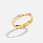 Mother Of Pearl & Kristallen Ring