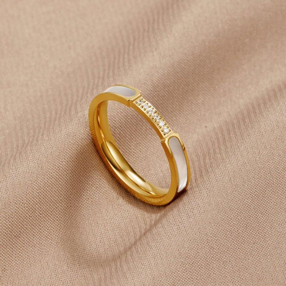 Mother Of Parel & Kristallen Ring Hoofdafbeelding