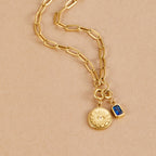 Blauwe Mystic Kristallen Charm