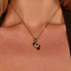 Blauwe Mystic Kristallen Charm
