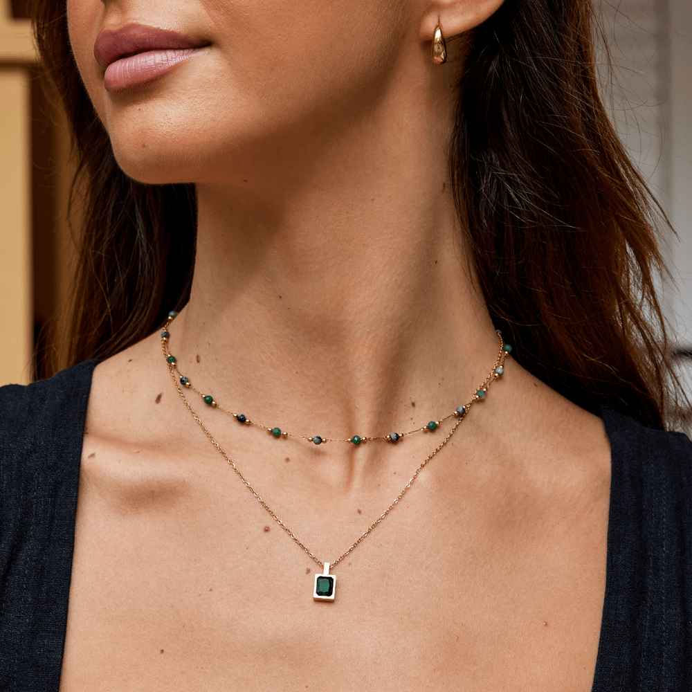 Mystic Green Kristallen Ketting Secundaire afbeelding