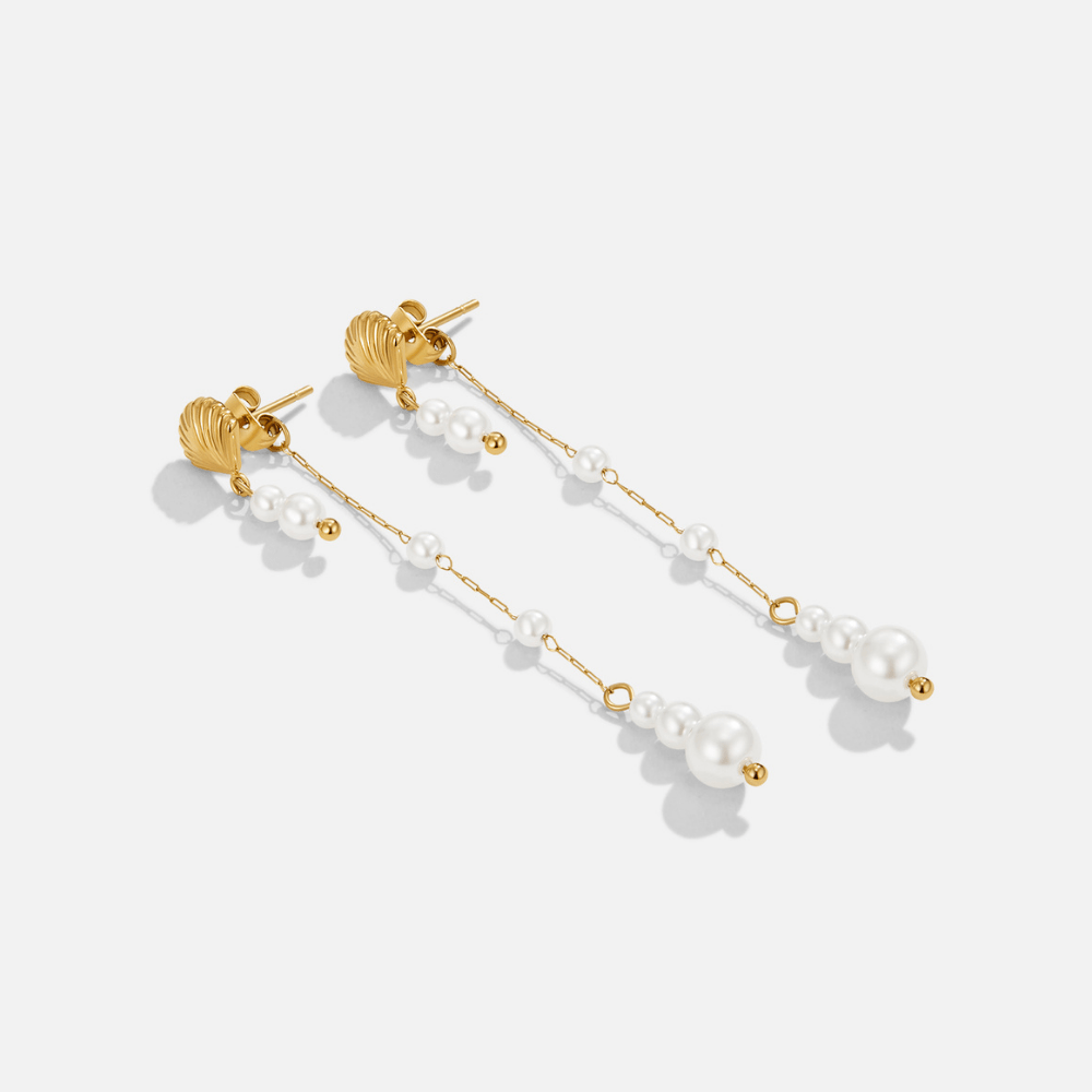 Neesa Parel Tassel Oorbellen