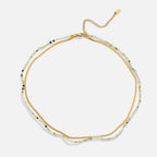 Neesa Stone Beads Gelaagde Ketting