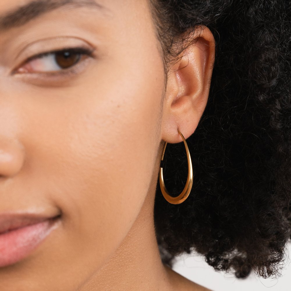 Nica Gouden Ronde Oorbellen