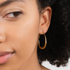 Nica Gouden Ronde Oorbellen