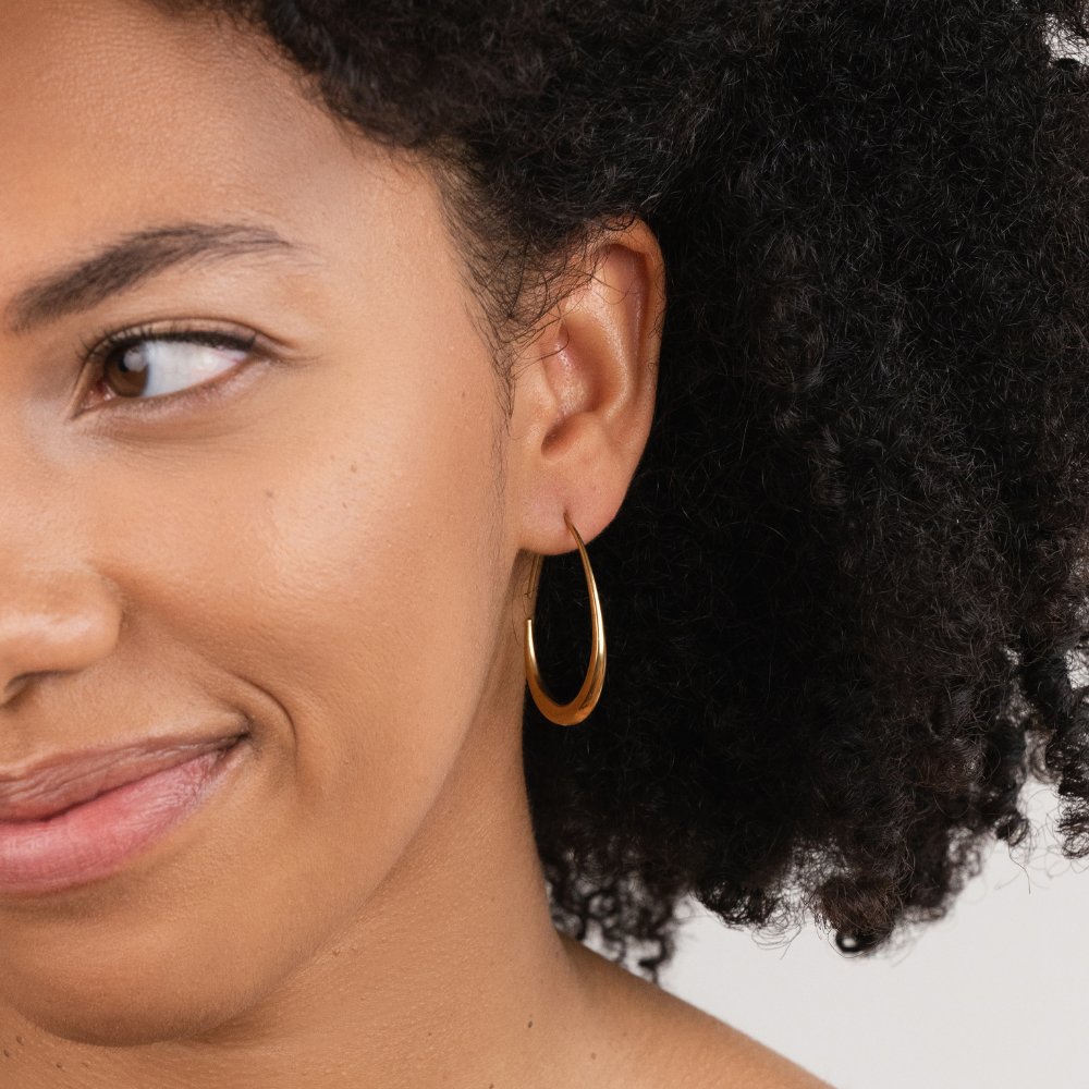 Nica Gouden Ronde Oorbellen