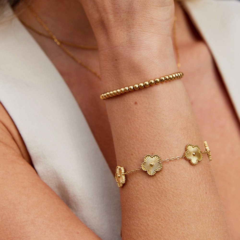 Niloya Beaded Gouden Armband Secundaire afbeelding