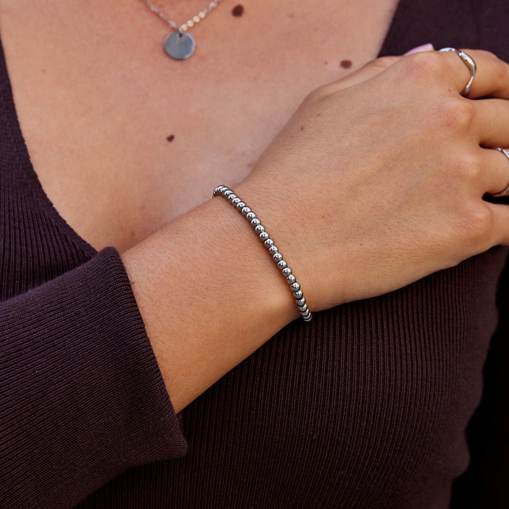 Niloya Beaded Zilveren Armband Secundaire afbeelding
