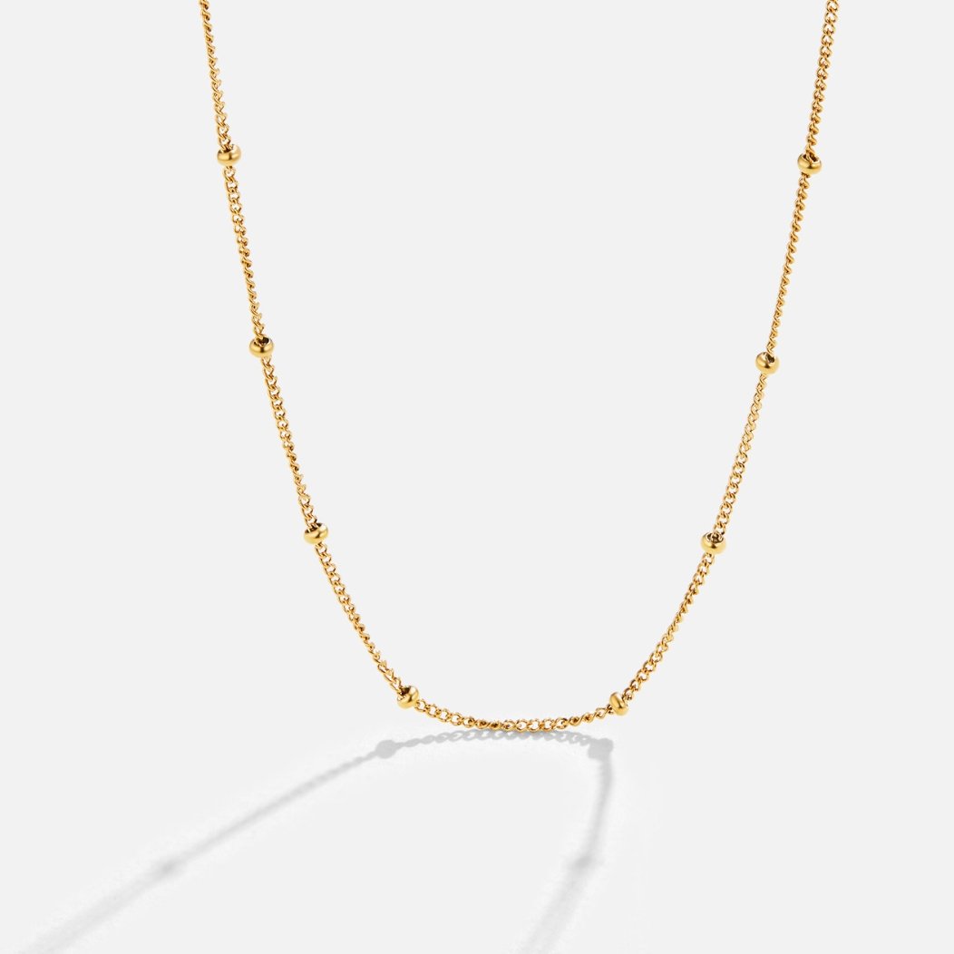 Niyah Bead Gouden Ketting Hoofdafbeelding