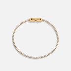 Niyah Witte Kristallen Gouden Armband