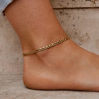 Nora Gelaagde Box Ketting Enkelband